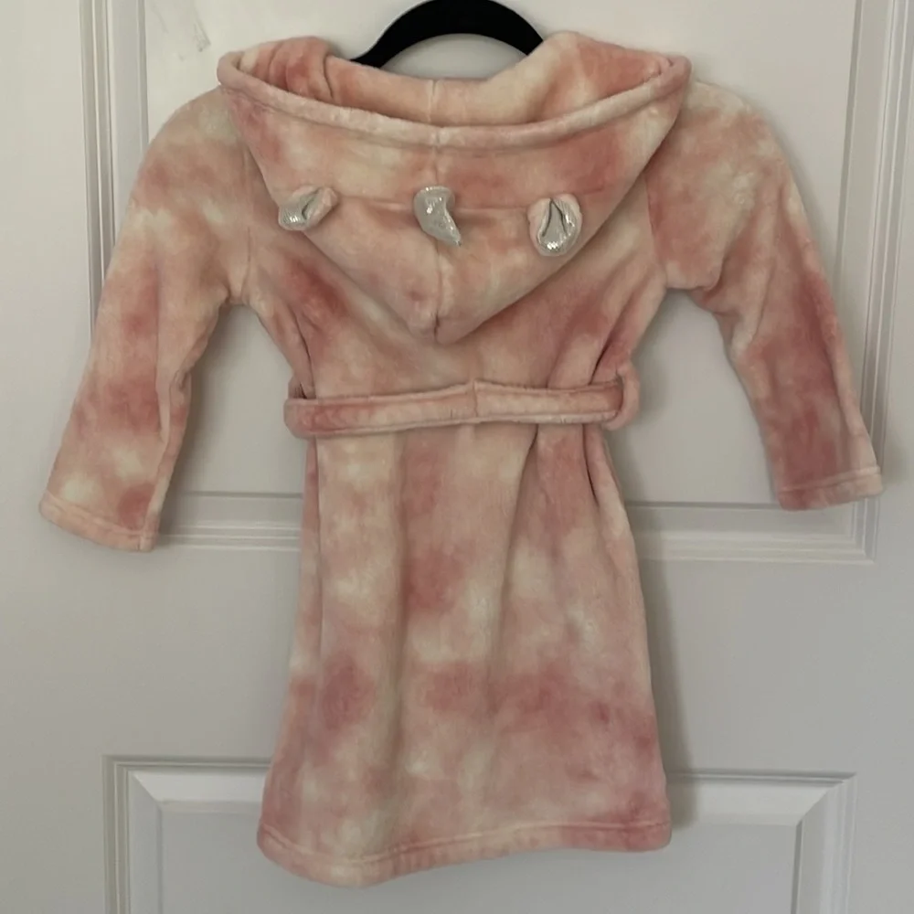Gap Kids Pink Tie Dye Unicorn Robe 4 years